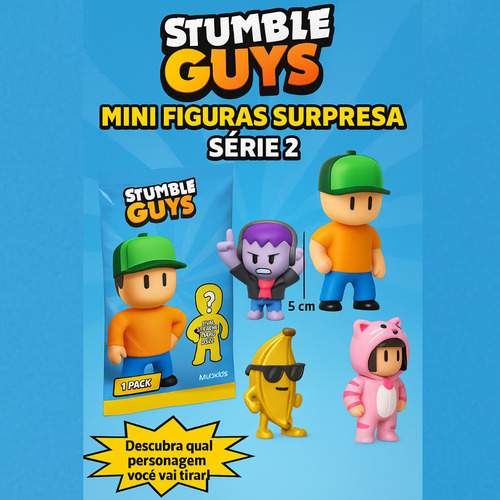 Kit Stumble Guys 6 Unidade Mini Figuras Sortidas Set Coleção