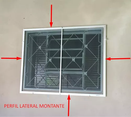 Perfil De Alumínio Mosquiteiro Montante A058 1,60m - Cores