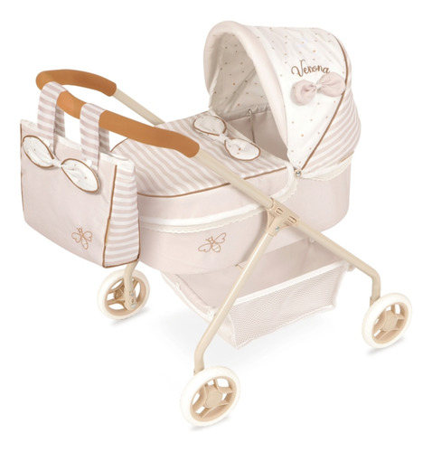 Carro Muñecas Verona + Bolso De Cuevas Reborn Muñecas Trex