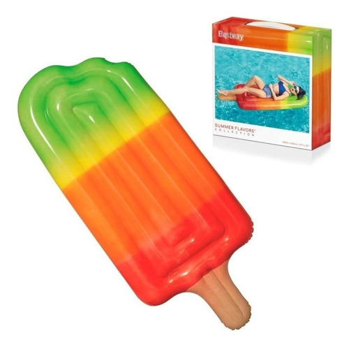 Colchoneta Inflable Agua Tumbona Helado Palito Bestway 185cm