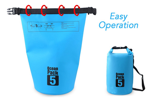 Mochila De Agua Seca Impermeable Al Aire Libre De 10 L/15 L/