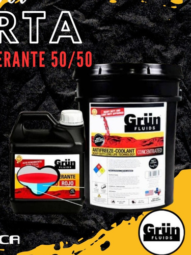 Refrigerante 50/50 Marca Grun Fluid Por Paila De 19 Lts