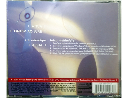 Imagem 2 de 4 de Cd Marisa Monte
