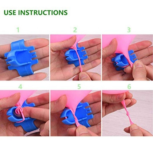 2 X Herramienta Para Hacer Nudos A Globos, Atador De Globos