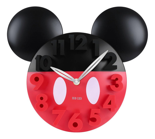 Meidi Clock Mickey Mouse Reloj De Pared Numeros