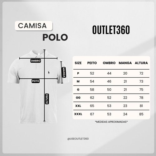 Camisa Polo Ralph Lauren Slim Masculino Algodão Piquet Azul