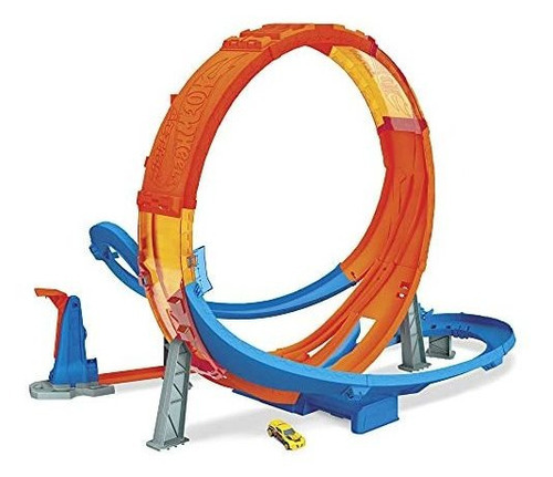 Hot Wheels Massive Loop Mayhem Track Set Con Enorme Lanzador