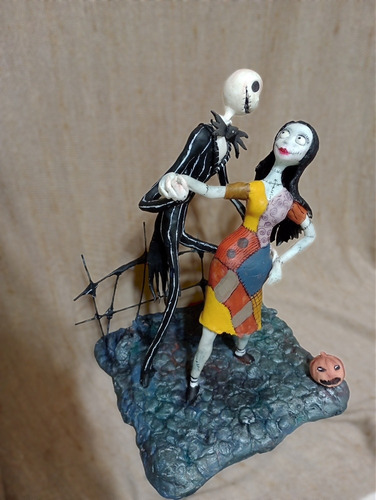 El Extraño Mundo De Jack Y Sally Adorno De Torta Porcelana