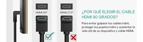 Cable hdmi angulo 90 sale