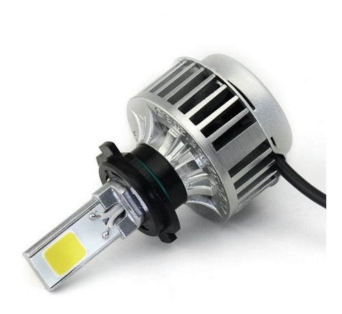 Foco Led Cob Para Auto H4 6000 Lumens  Instalado