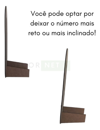 Display Em Mdf Numero 2 Com 60cm Altura Para Mesa Bolo