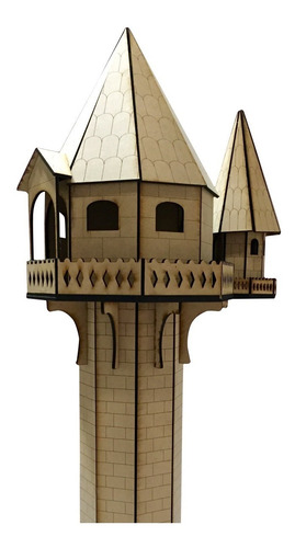Imagen 2 de 6 de Casita De Muñecas Torre Rapunzel Dia Del Niño 68cm