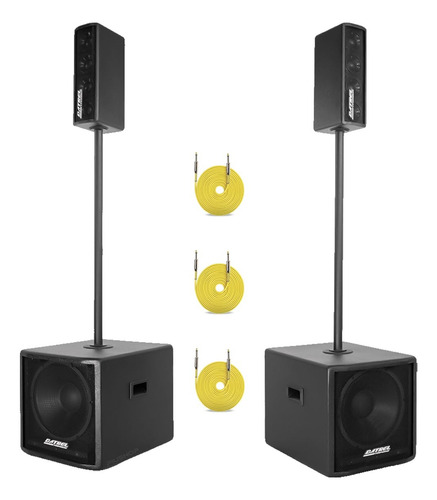 Sistema De Som Vertical Line Datrel Vox 4.0 Sub 12pol 600w