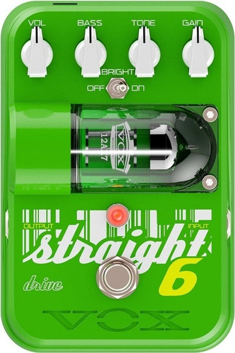 ¡Tienda de pedales de guitarra Vox St6-od Straight Drive! ¡Color: verde!