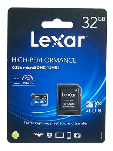 Tarjeta De Memoria Lexar Lsdmi32gbb-633a High-performance 