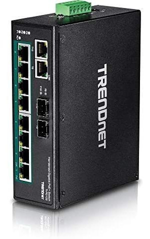 Switch Trendnet Ti-pg102 240w Poe 10 Puertos Ip30 -negro