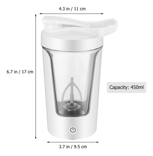 Taza De Agitación Automática Taza De Café De 450ml Blanco