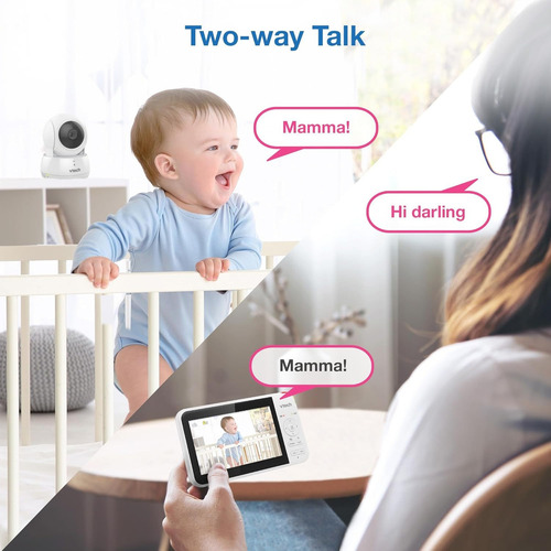 Baby Call com câmera Vtech Vm924 5 Hd 270° Cor branca