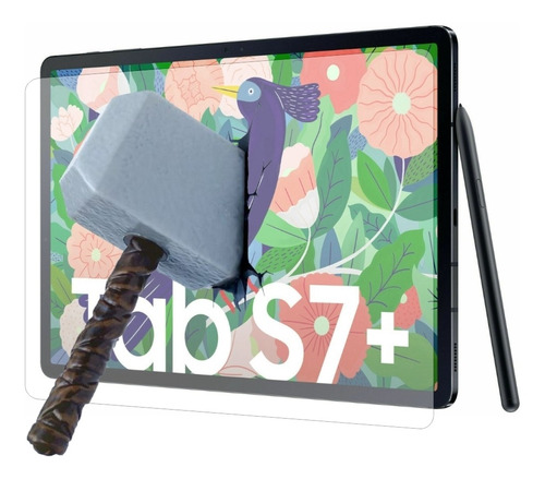 Película Vidro Tablet Galaxy Tab S7 Plus 12.4 Spen T970 T975