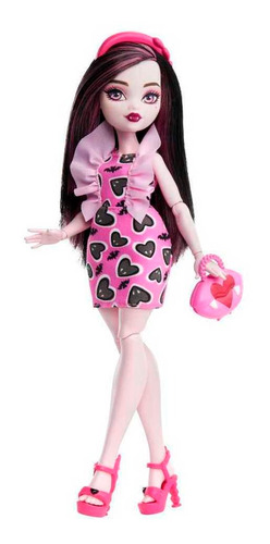 Monster High Muñeca Draculaura Articulada Con Accesorios 