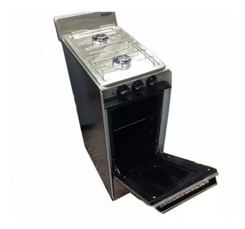 Imagen 2 de 5 de Cocina Gas Natural O Envasado 2 Hornallas Brogas Horno Inox