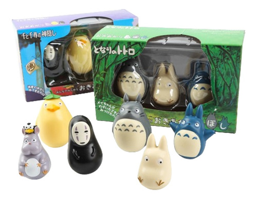 Hayao Miyazaki Totoro Figurita Sobremesa Trompo Vaso 3pcs