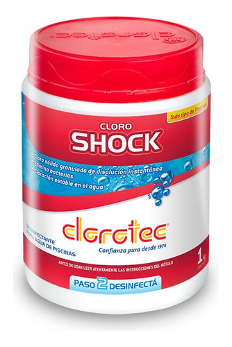 Cloro Granulado Shock 1kg Clorotec