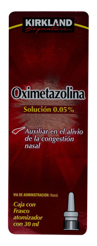 Oximetazolina Sol. 0.05% Frasco Atomizador 30ml Kirkland 