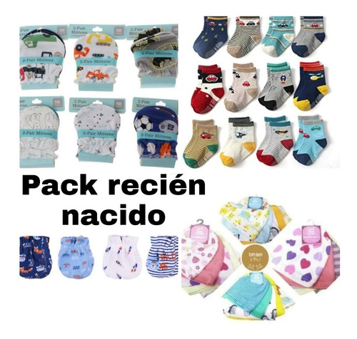 Pack Recién Nacido (calcetines /mitones /gorros)