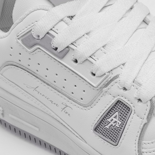 Tenis Junior American Fire 7123 Blanco Gris 120-303