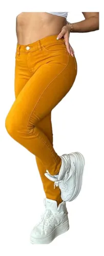 Jeans Mostaza Mujer MercadoLibre