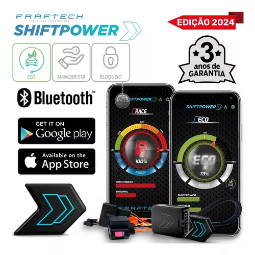 Pedal Shift Power Ft-Sp02+ Modulo Acelerador Chip Plug E Play Bluetooth App