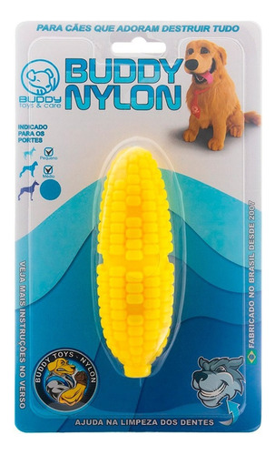 Brinquedo Pet Mordedor Resistente Nylon Milho Buddy Toys