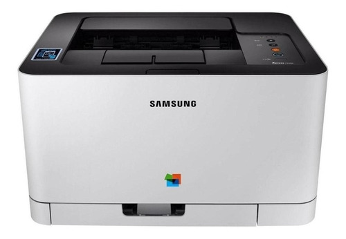 Impresora a color simple función Samsung Xpress SL-C430W con wifi blanca y negra 220V - 240V