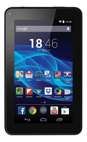 Tablet Multilaser 7 M7s Quad Core 4.4 2 Cam Nb184 Preto - 