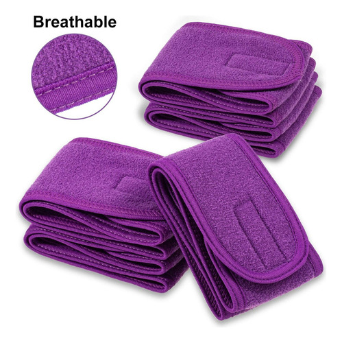 Whaline Diadema Spa Facial Whaline 4 Packs Ajustable Toalla