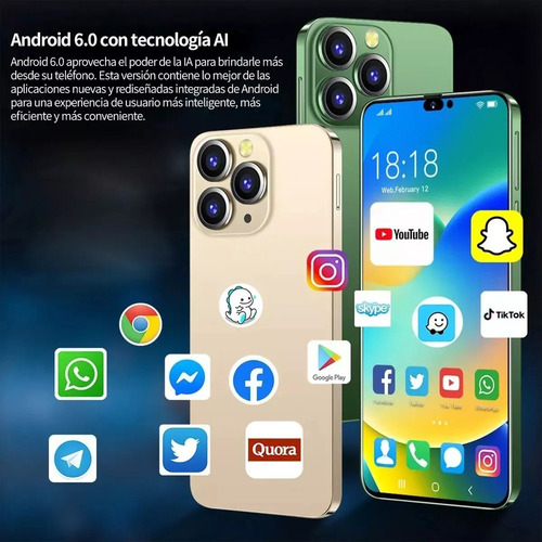 Para Android Celulares I14promax Pulgadas Barato Ram1gb Y Rom16gb