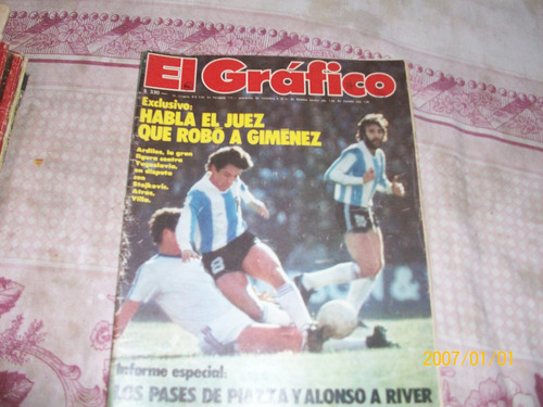 Revista El Grafico 3013 Ardiles Ante Yugoslavia