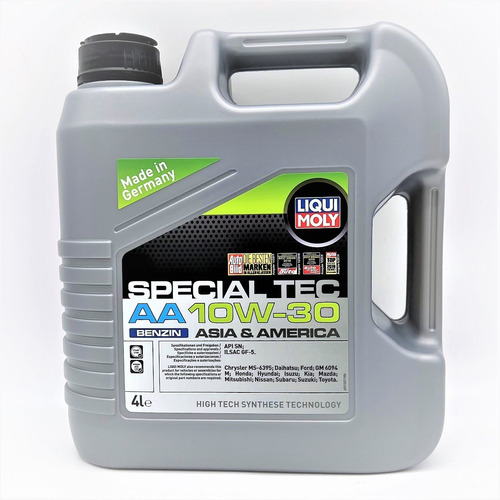 Aceite Motor Liqui Moly 10w30 Special Tec Aa Benzin 4 Litros