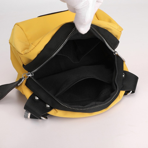 Bolsa Bandolera De Hombro Moderna De Tela Oxford Para Mujer Color Lila