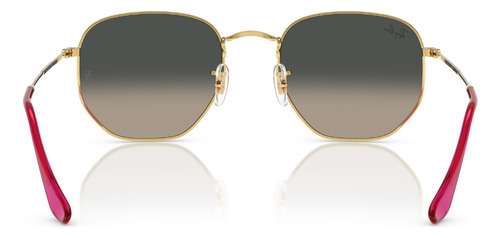 Lentes De Sol Hexagonal Ray-ban Rb3548n00171 Color Gris Lente Gris Varilla Dorado Armazón Dorado Diseño Lentes de Sol Hexagonal RB3548N Arista Ray-Ban