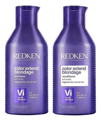 Pack Shampoo Y Acondicionador 300ml Extend Blondage Redken 