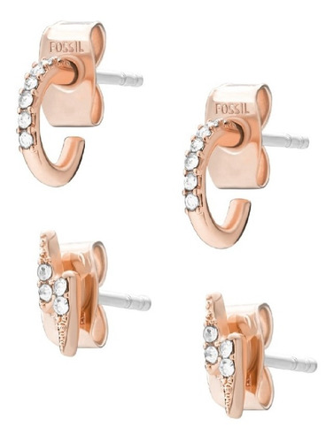 Imagen 3 de 6 de Set De Aretes De Mujerfossil Fashion