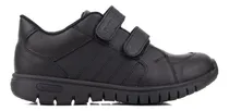 Comprar Zapatillas Colegiales Batistella De Cuero Negro Con Abrojo