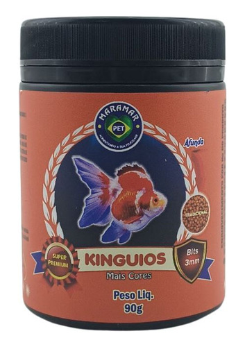 Maramar Ração Para Peixes Kinguio Mais Cores 90g Bits 3mm