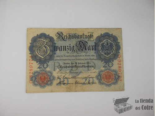 Alemania - 20 Marcos - 1914 - P-46b - (nº4)