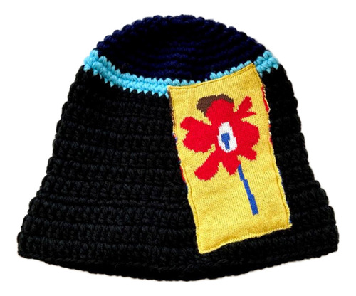 (bk) Chapéu De Vaso De Flores Chapéu De Pescador Tricotado C