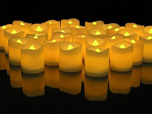 Led Encendio Velas Parpadeantes Votive Blanco Flameless Ban