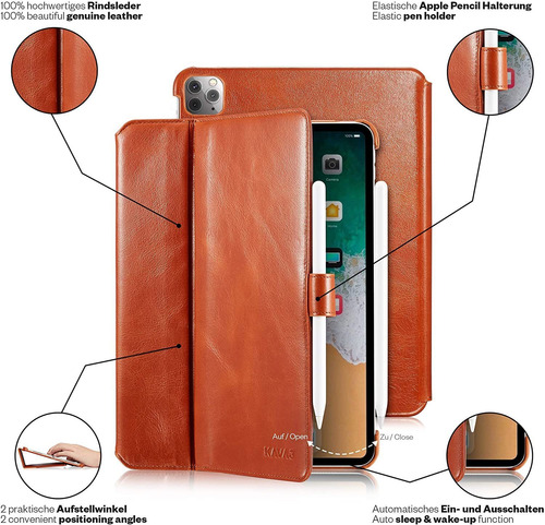 Funda De Cuero Kavaj Funda London Works Con Apple iPad Pr...
