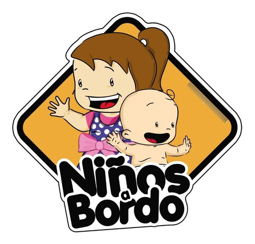 Hermana Mayor Niño Adhesivo Bebé A Bordo Baby On Board 